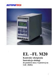 EMOTRON EL-FI M20 instrukcja obsÅugi - Automatech