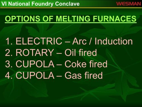 VI National Foundry Conclave