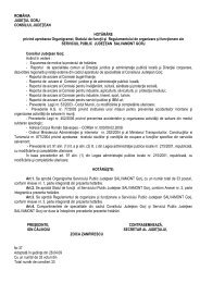 Proiect de hotÄrÃ¢re privind aprobarea Organigramei, Statului de ...