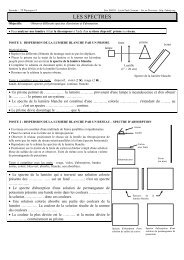 05 Les spectres _TP tournant - Cours de physique et de chimie