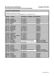 Berufskolleg der Stadt Bottrop Schuljahr 2011/2012 Einschulung ...