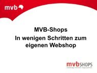 Die MVB-Shops im Überblick