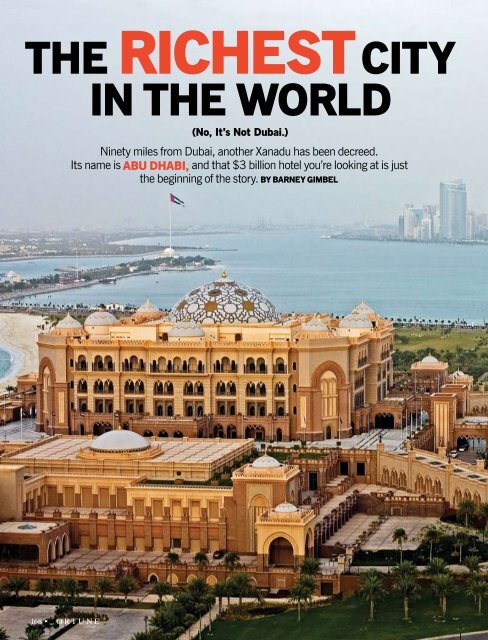 Richest City in the World - Emirates International Capital Advisory