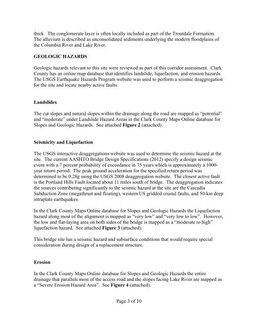 Memorandum - Western Federal Lands Highway Division - U.S. ...