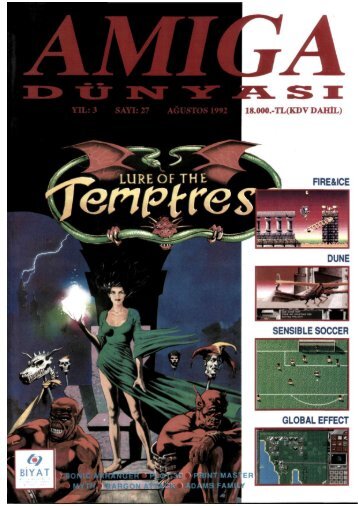 Amiga Dunyasi - Sayi 27 (Agustos 1992).pdf - Retro Dergi