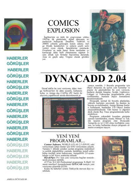 Amiga Dunyasi - Sayi 27 (Agustos 1992).pdf - Retro Dergi