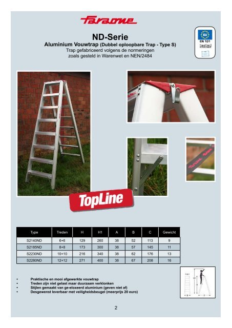 TopLine Trappen en Ladders Collectie 2010 - Veenma