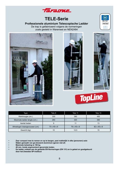TopLine Trappen en Ladders Collectie 2010 - Veenma