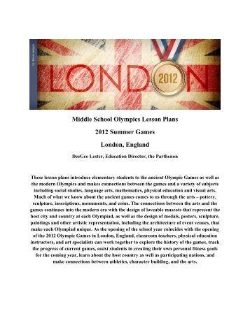 Middle School Olympics Lesson Plans 2012 ... - Nashville.gov