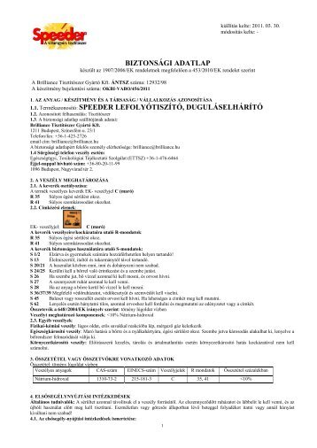 SPEEDER Lefolyótisztító, duguláselhárító