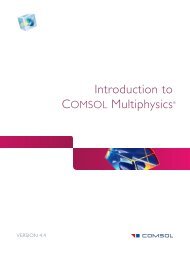 Introduction to COMSOL Multiphysics 4: Building a ... - COMSOL.com