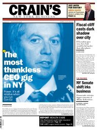 The most thankless CEO gig in NY - American Business Media