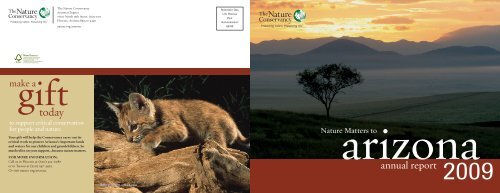 annual report 2009 - The Nature Conservancy