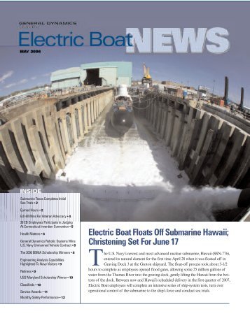 EB News May 2006 - Electric Boat Corporation
