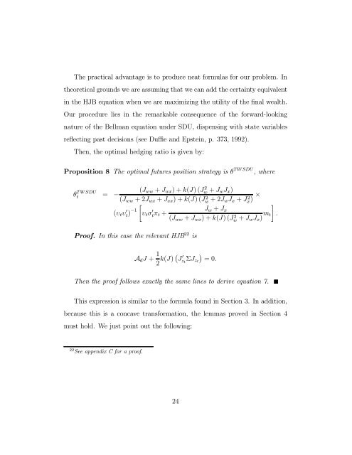 Dynamic Hedging with Stochastic Differential Utility