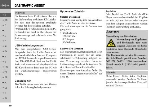 Z204 Z205 Traffic Assist EuDe Operation Guide - Navisys