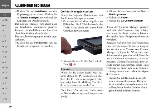 Z204 Z205 Traffic Assist EuDe Operation Guide - Navisys