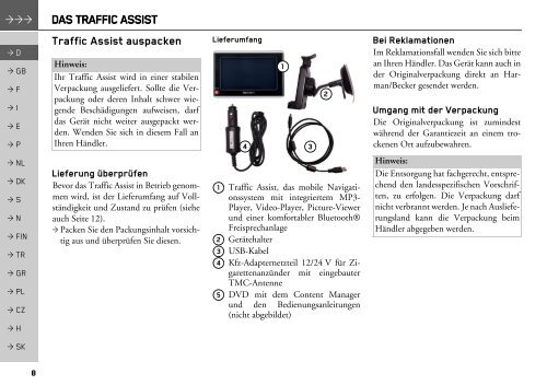 Z204 Z205 Traffic Assist EuDe Operation Guide - Navisys