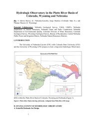 Hydrologic Observatory in the Platte River Basin of ... - CUAHSI