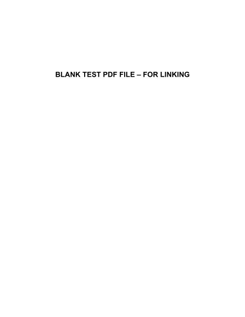 BLANK TEST PDF FILE – FOR LINKING