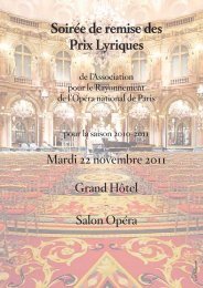 remise des prix lyriques 2011.indd - Association pour le ...