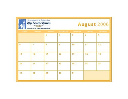 Times 2006 2007 School Year Calendar NWsource
