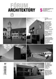 FÃ³rum architektÃºry 5/2011 - Spolok architektov Slovenska