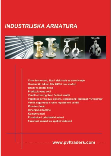 Industrijska armatura - PVF Traders