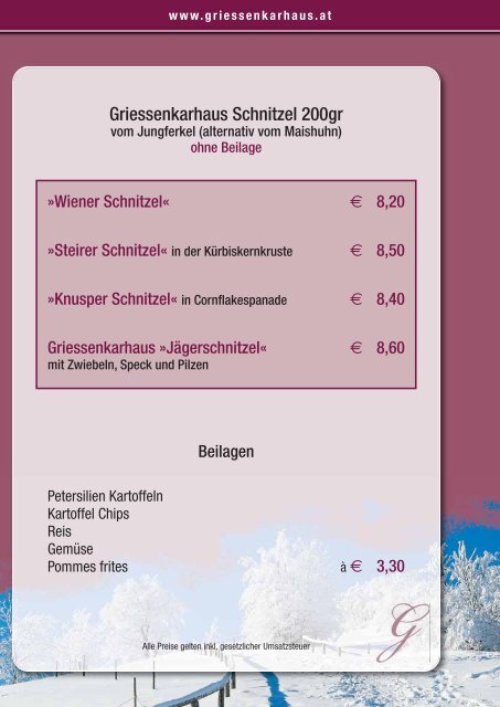 Speisekarte | menu