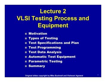 Types of Testing - CS Course Webpages