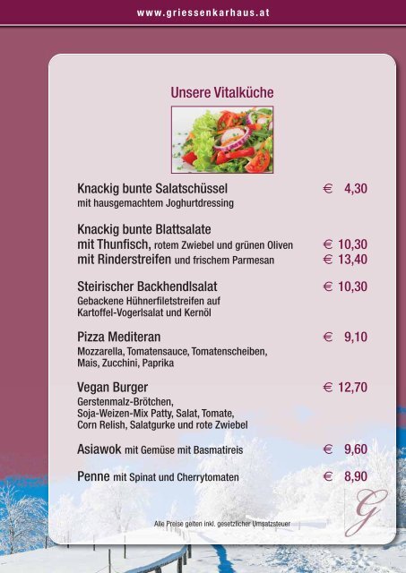 Speisekarte | menu