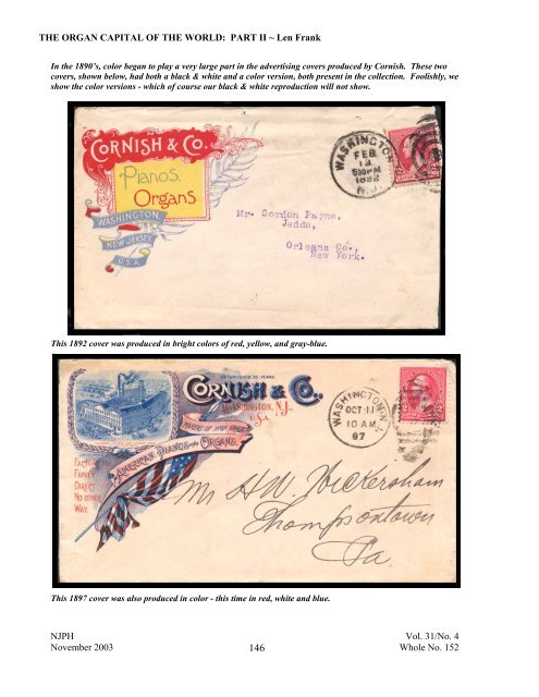 Morristown, NJ - New Jersey Postal History Society