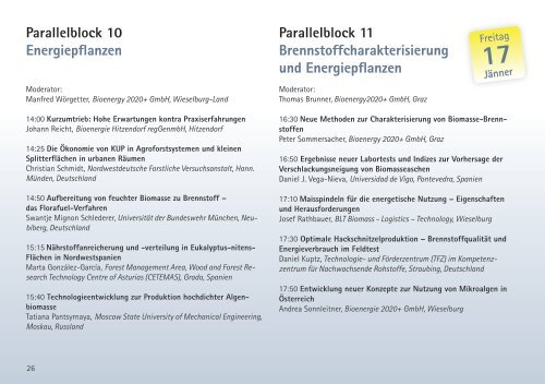 4. Mitteleuropäische Biomassekonferenz - Energie - Steiermark