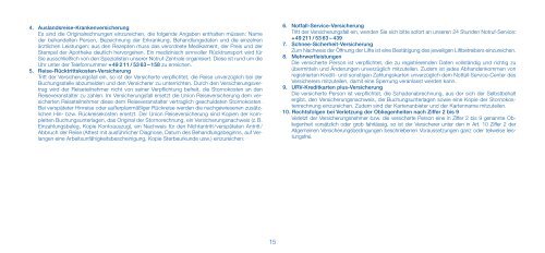 Reise-RÃ¼cktrittskosten-Versicherung Jahrespolice