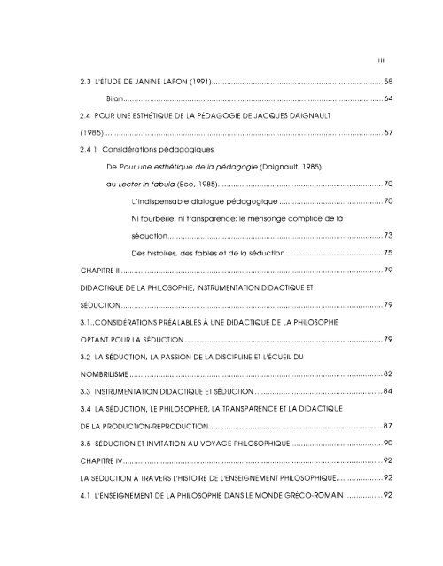 Didactique, philosophie, transparence et sÃ©duction - Depositum