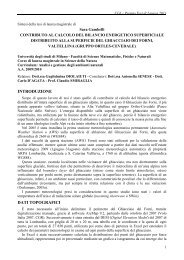 Contributo al calcolo del bilancio energetico superficiale distribuito ...