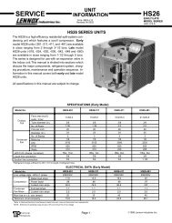 SERVICE HS26 - Heating and Air Parts