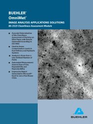 OmniMet Module - Cleanliness - Buehler