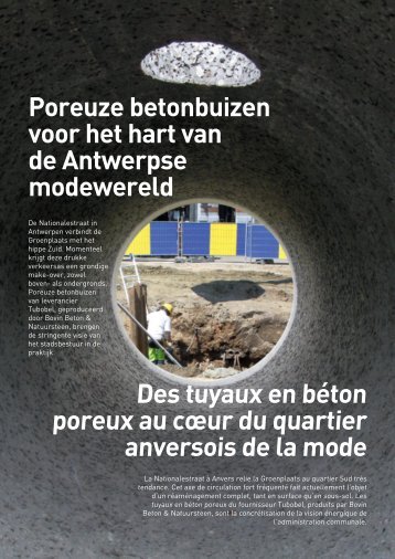 Poreuze betonbuizen voor het hart van de Antwerpse ... - Febe