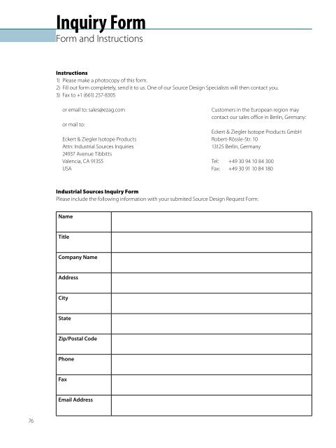 Industrial Radiation Sources - High Technology Sources Ltd