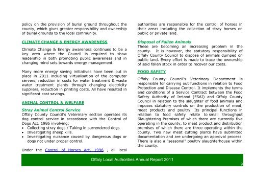 Annual Report 2011.pdf (size 6 MB) - Offaly County Council