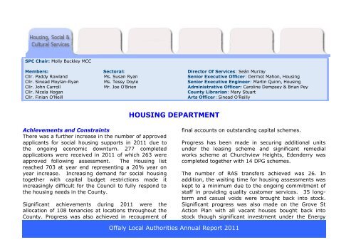 Annual Report 2011.pdf (size 6 MB) - Offaly County Council