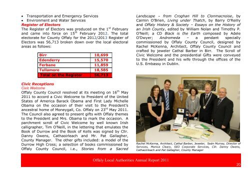 Annual Report 2011.pdf (size 6 MB) - Offaly County Council