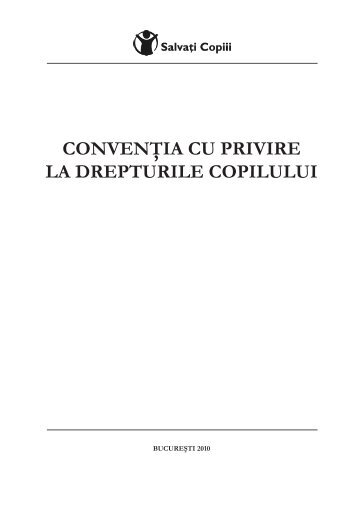 Convenţia ONU cu privire la drepturile copilului - Salvati Copiii