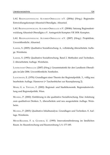 Diplomarbeit Katja Metzler - Regionalentwicklung OberallgÃ¤u