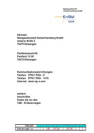 Adresse: Netzgesellschaft Ostwürttemberg GmbH Unterer Brühl 2 ...