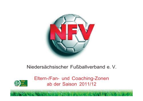 Bestimmungen für den Spielbetrieb der G - NFV Kreis Stade