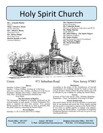 The Most Holy Trinity - Holy Spirit Church