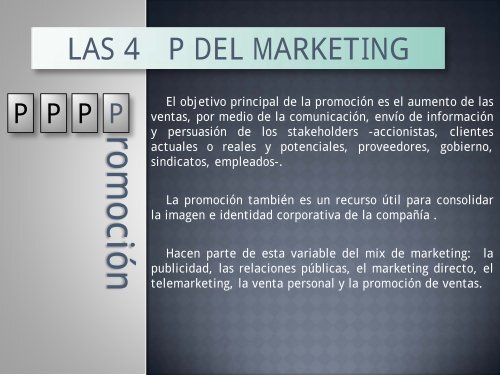 Las 4 Pes del Marketing