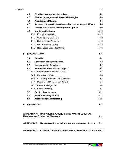 Narrabeen Lagoon Estuary Management Plan - Warringah Council ...